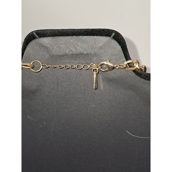 A Lilly Colorful Statement Necklace Rhinestone Gold Tone Fairy Core Royalty - Picture 7 of 11